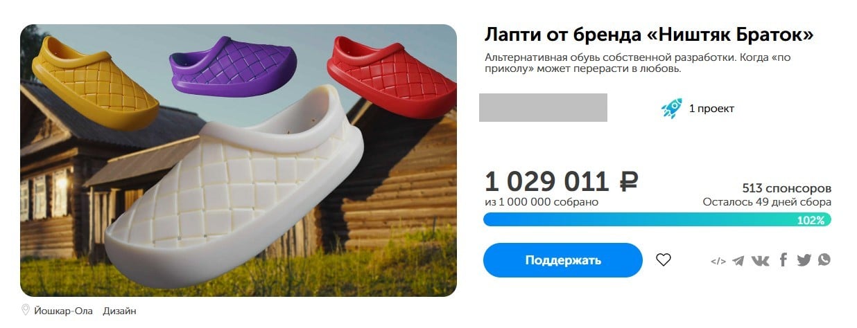 Пример проекта на развитие стартапа