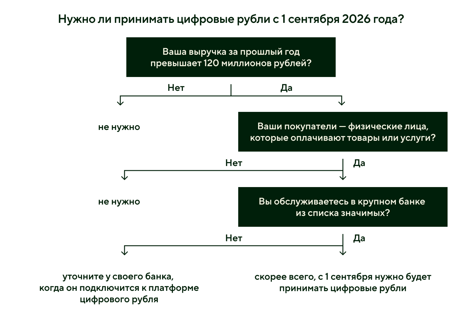 Кому нужно применять цифровой рубль