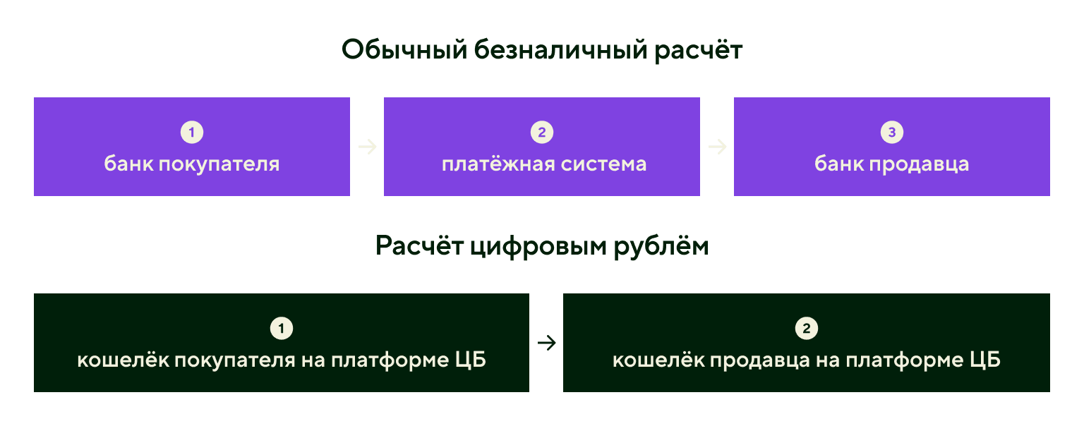Как устроен расчёт цифровым рублём