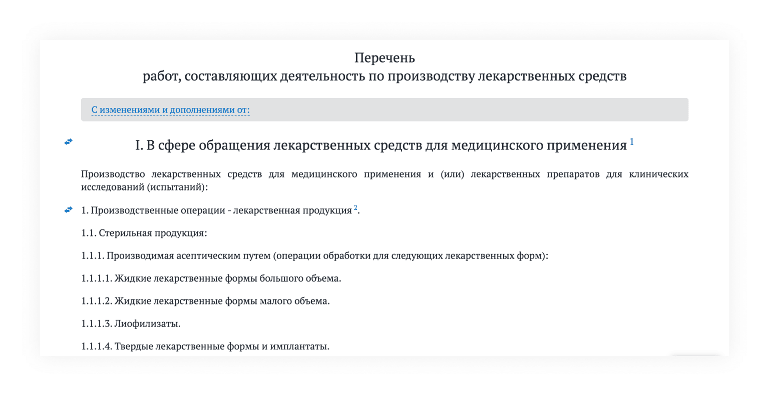 Работы в положении о лицензировании производства лекарств